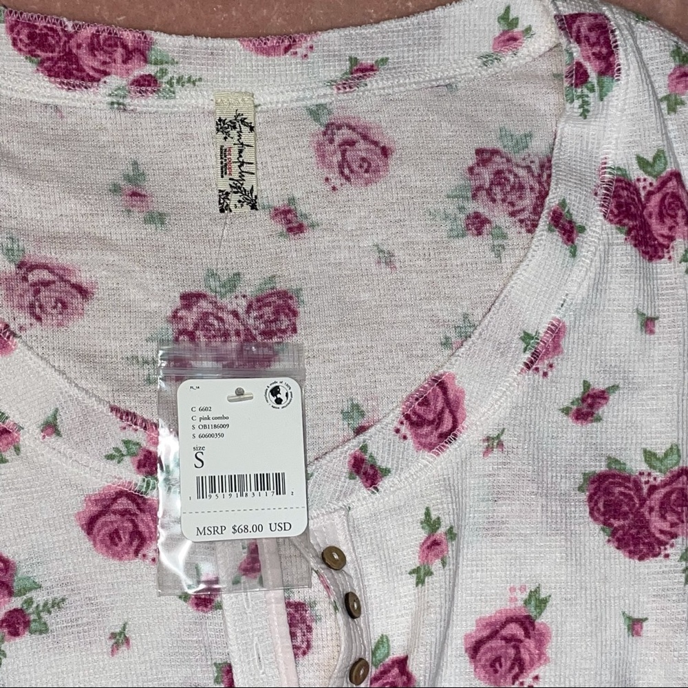 NWT Free People Dylan Thermal Printed Bodysuit Size Small - Picture 7 of 10